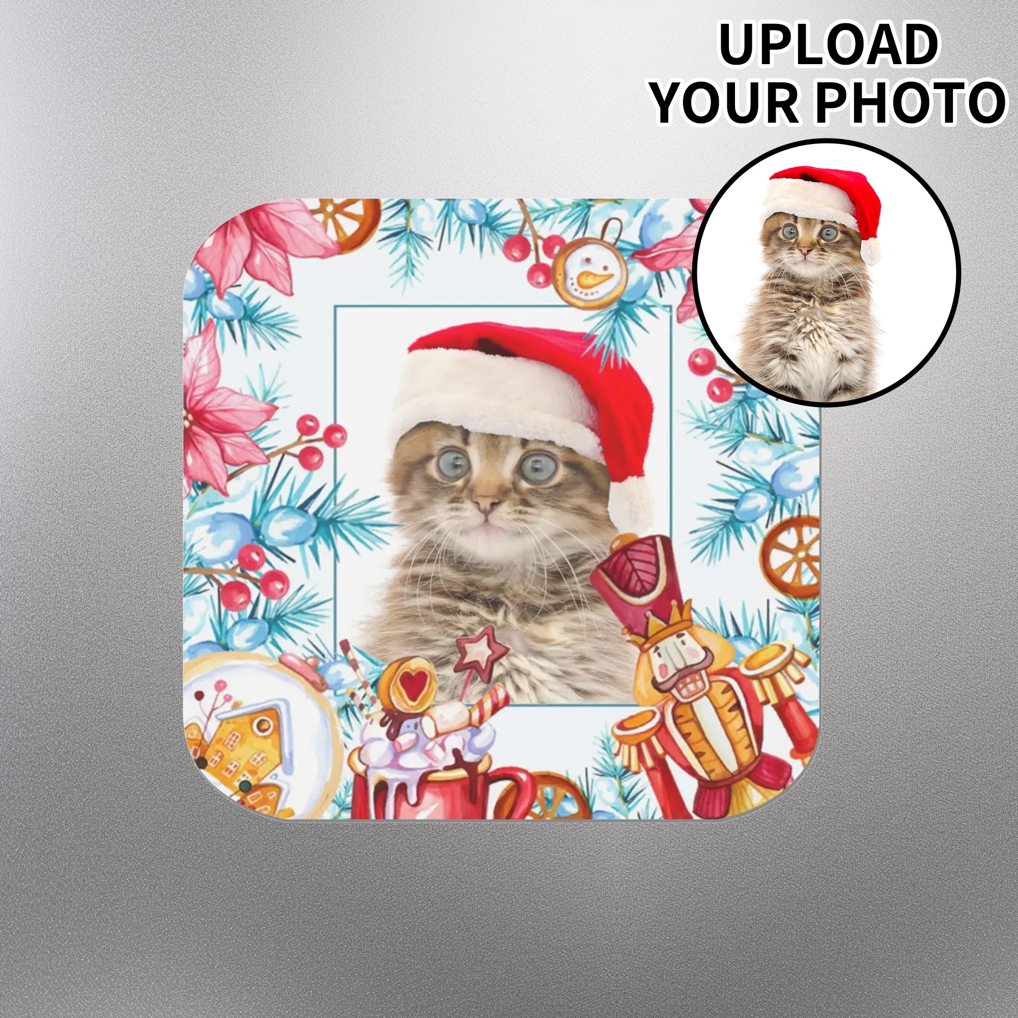 Personalized Magnetic Photos Gifts Fridge Stickers 4 Pcs