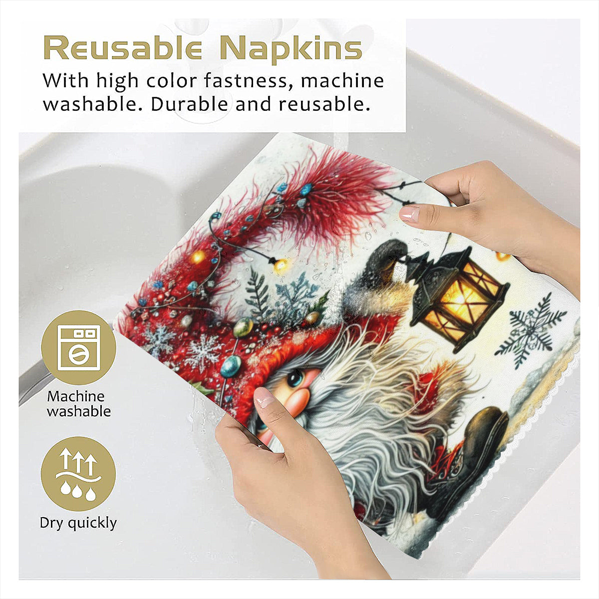 Napkins Christmas Gnome