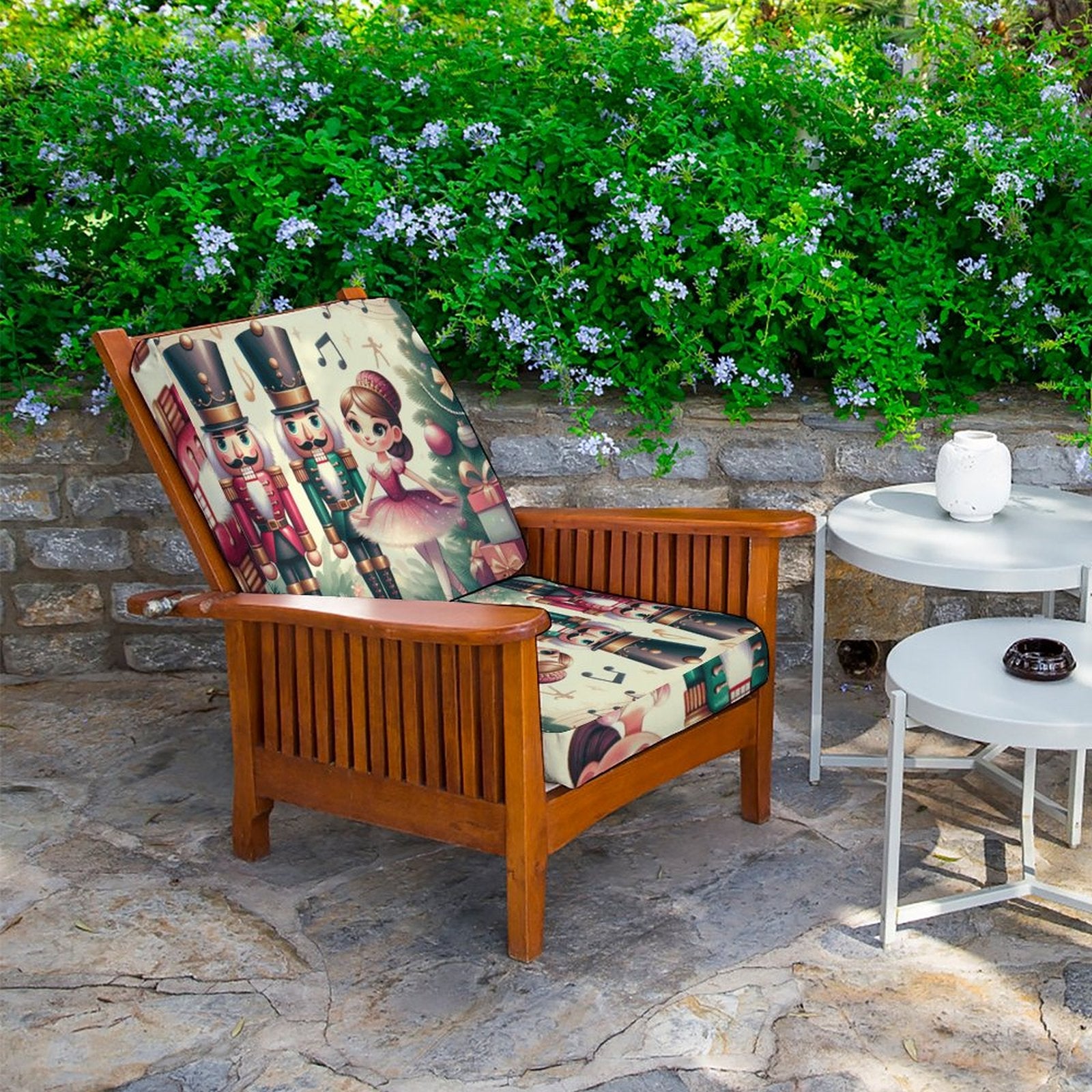 Christmas Nutcrackers Couch Outdoor Cover-25"x25"x4"/64x64x10cm