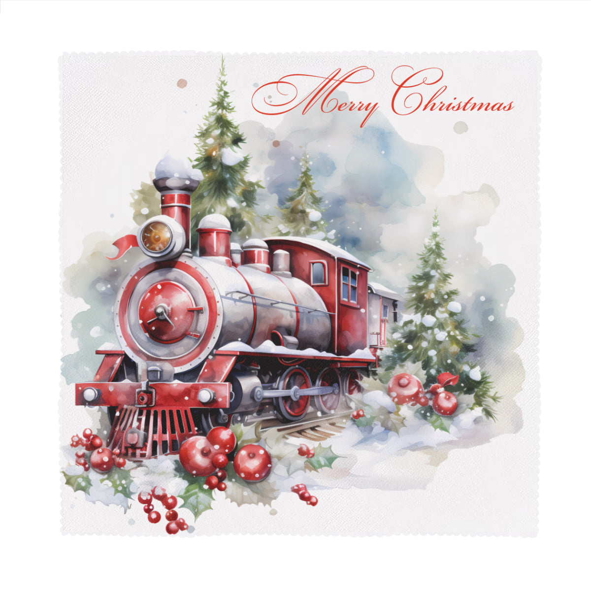 Napkin Fabric| Polyester - polar Express