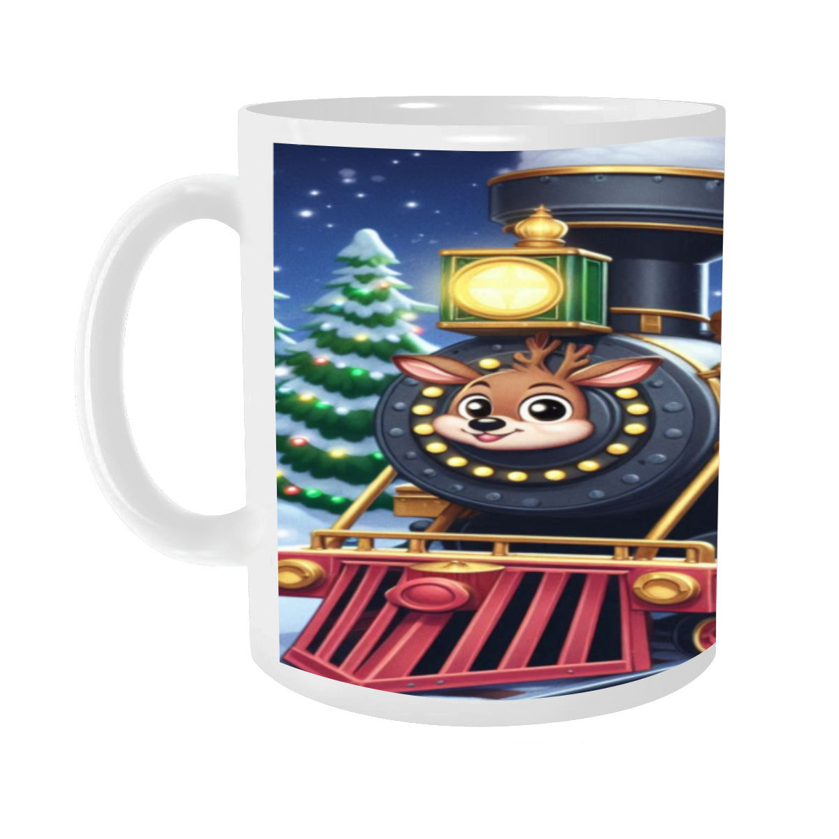 High Quality Scratch Resistant Mug (325ml/11oz) | Ceramic - train8 - White / One Size - ChristmasLoving.Shop