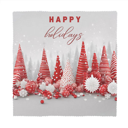 Napkin Fabric｜ Polyester - happy - White / 6PCS - ChristmasLoving.Shop