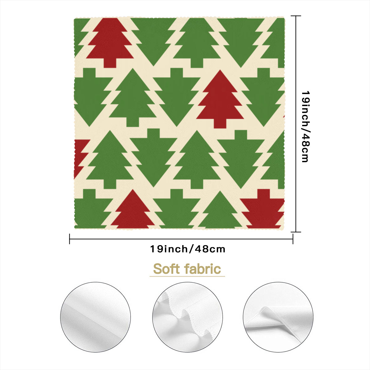 Christmas pattern Napkin Fabric｜ Polyester