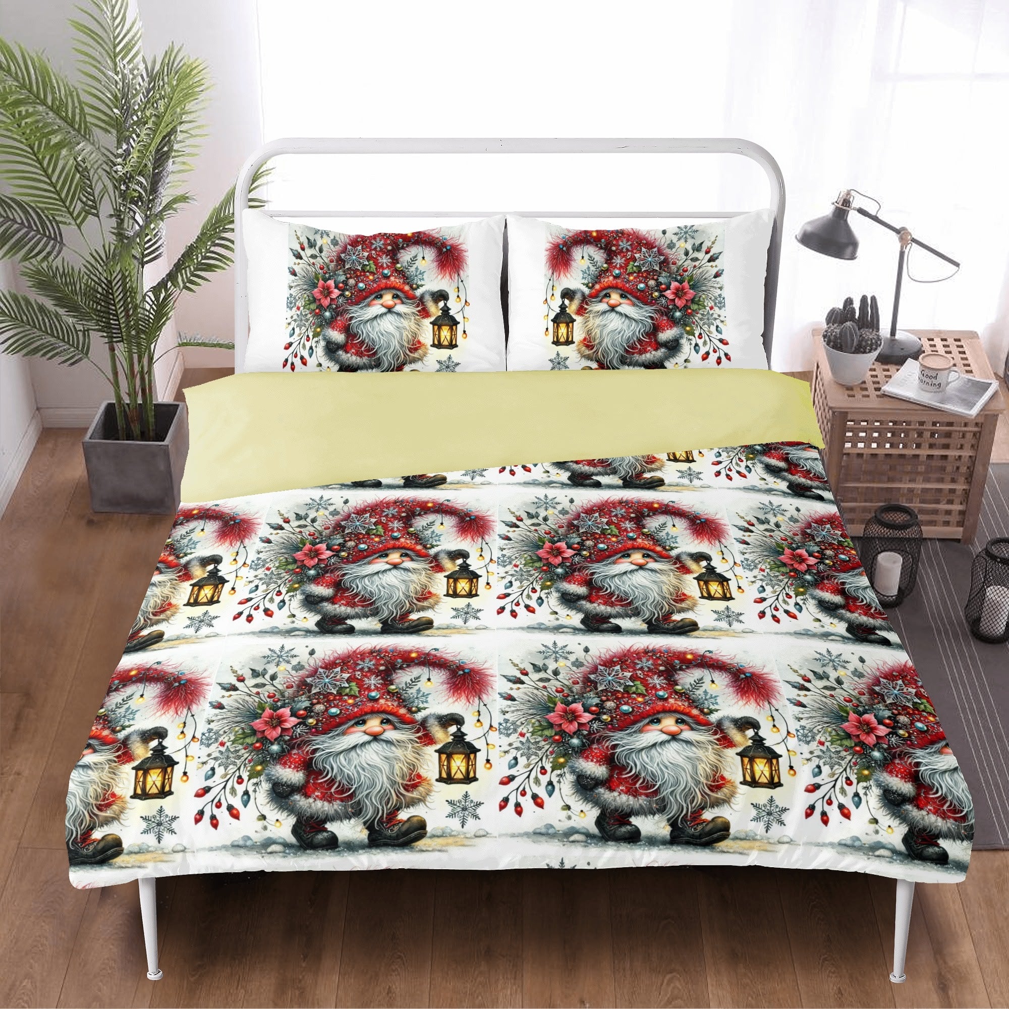 Three Pcs Beddings Christmas Gnome decoration