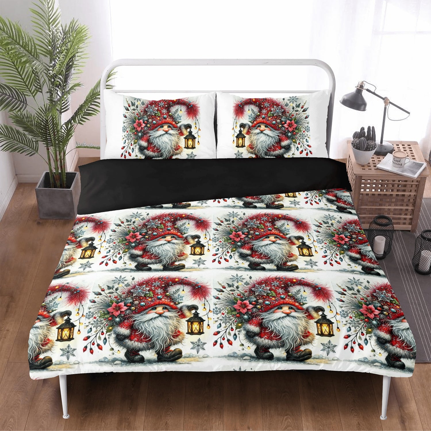 Three Pcs Beddings Christmas Gnome decoration