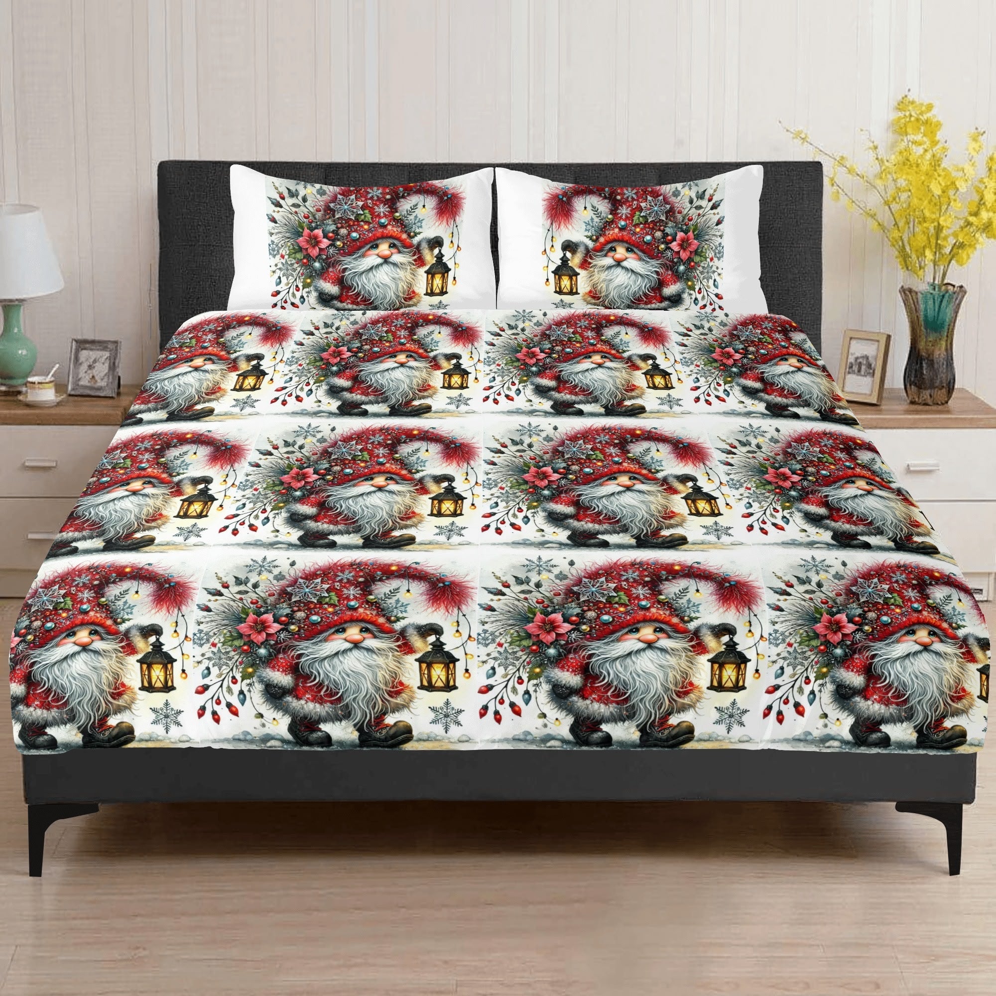 Three Pcs Beddings Christmas Gnome decoration