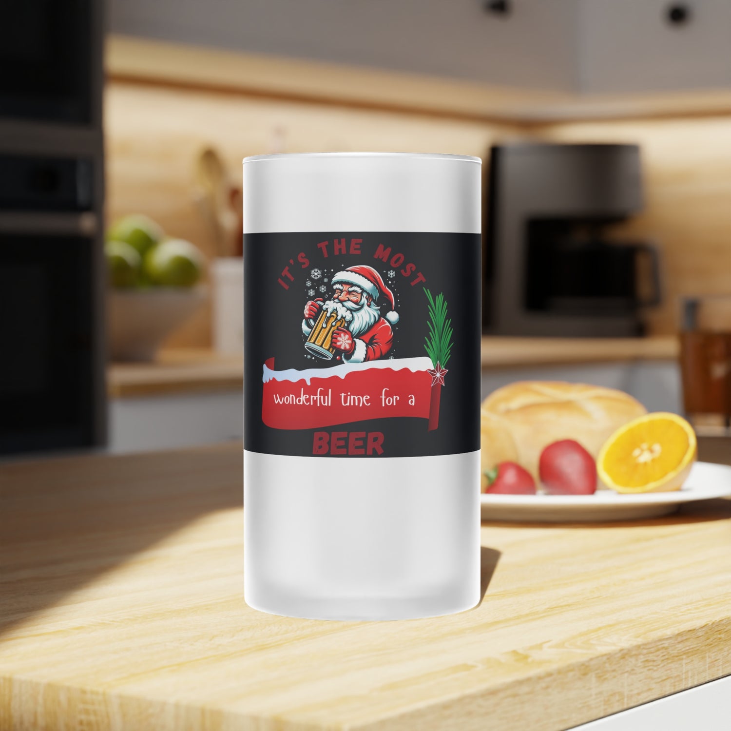 Beer Mug Funny Christmas Santa