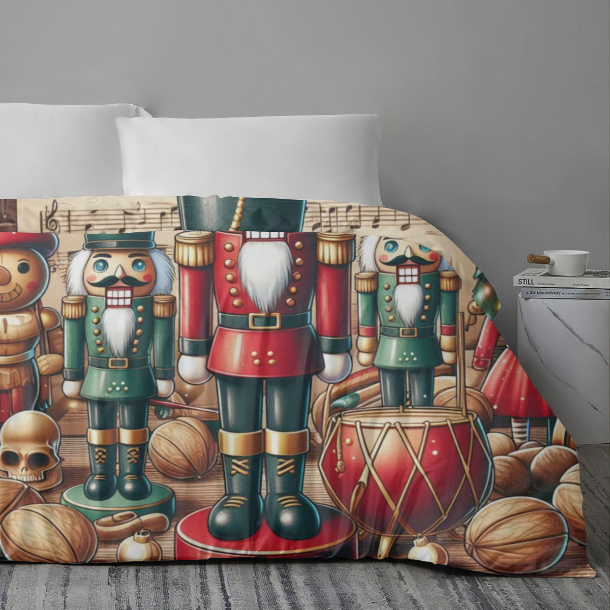 Nutcracker Christmas Quilt Cover Four-Piece Set