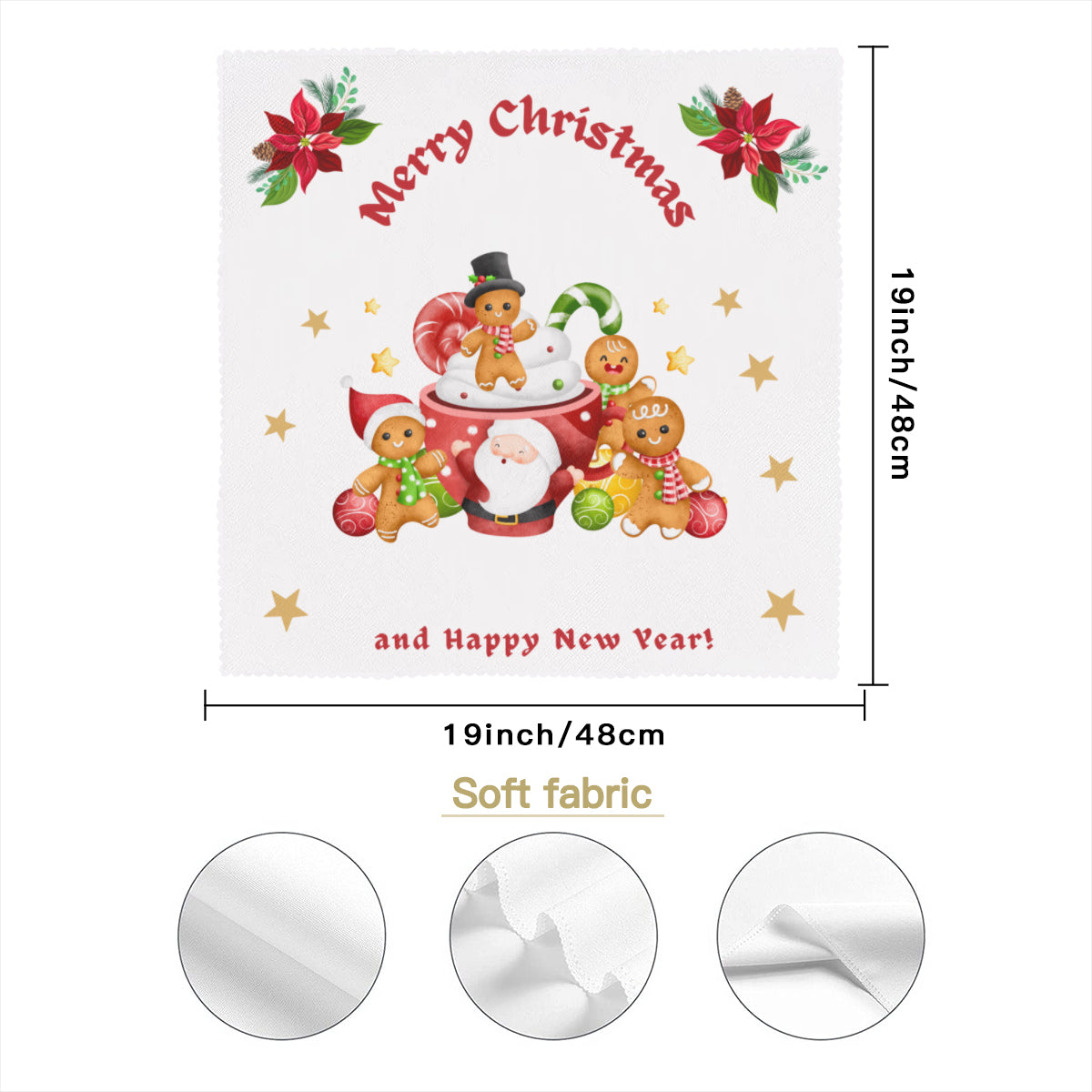 Christmas Napkin Fabric｜ Polyester