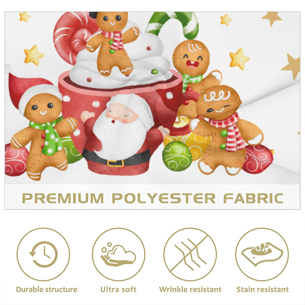 Christmas Napkin Fabric｜ Polyester