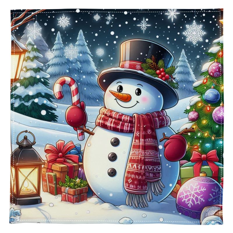 Napkins Merry Christmas Snowman