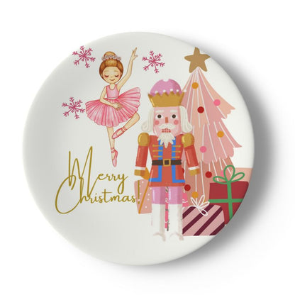 Christmas China Plates Merry Christmas Nutcracker