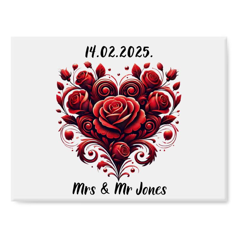 Personalized Heart Cutting Board - Custom  Valentine&