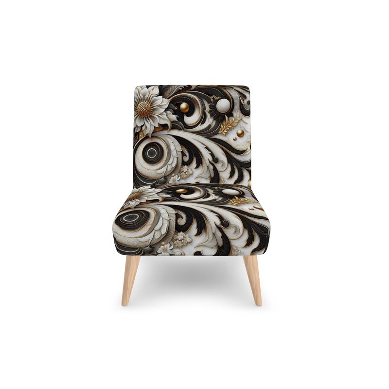 Granite Look Abstract Occasional Chair Modern Stylish Accent