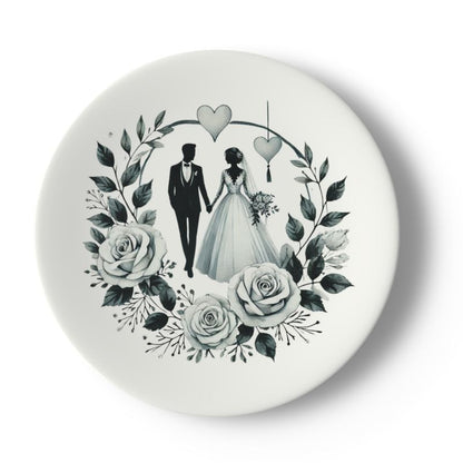 Personalized Wedding Couple Plates, Wedding Gift, Custom Couple Plates