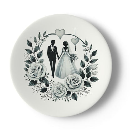 Personalized Wedding Couple Plates, Wedding Gift, Custom Couple Plates