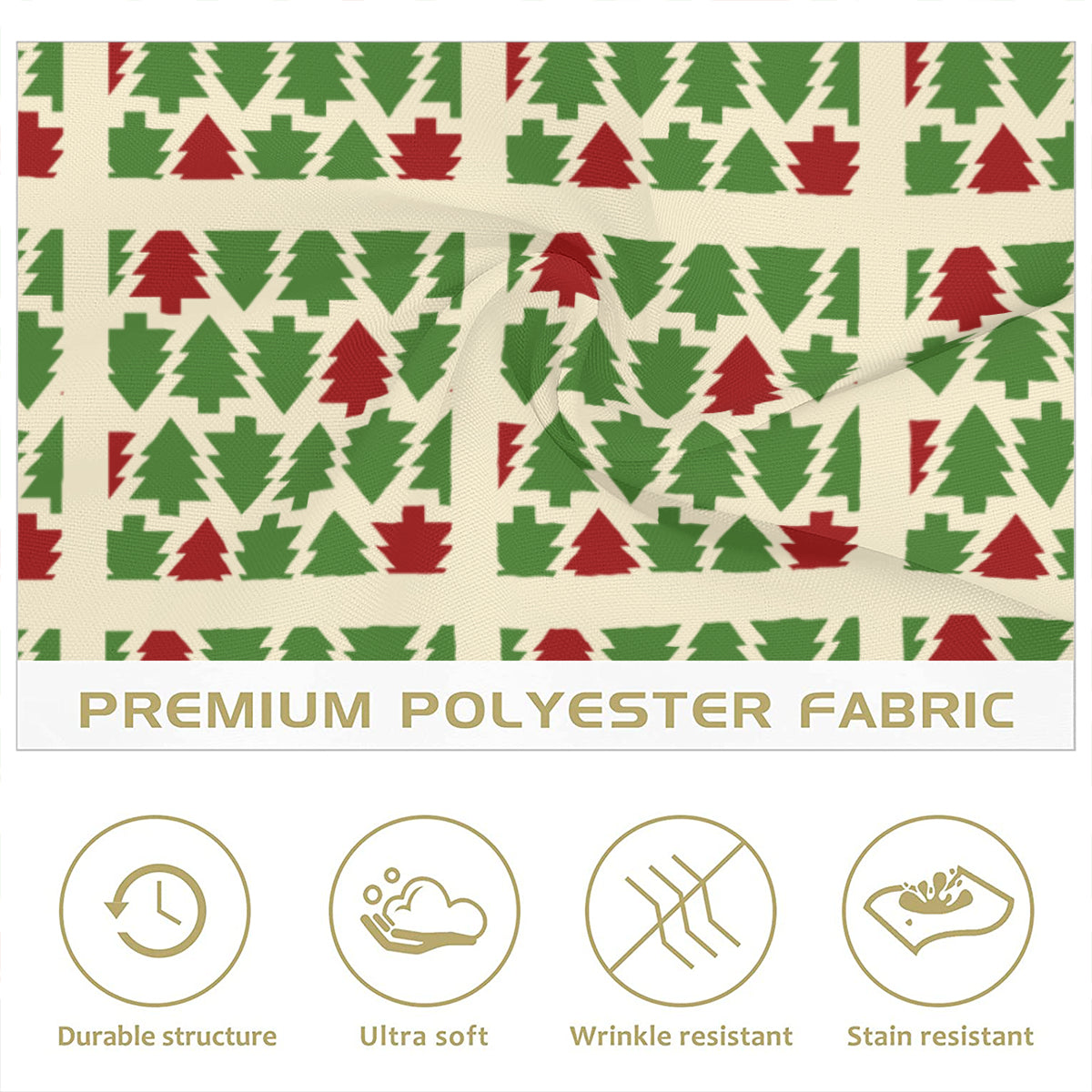 Christmas pattern Napkin Fabric｜ Polyester