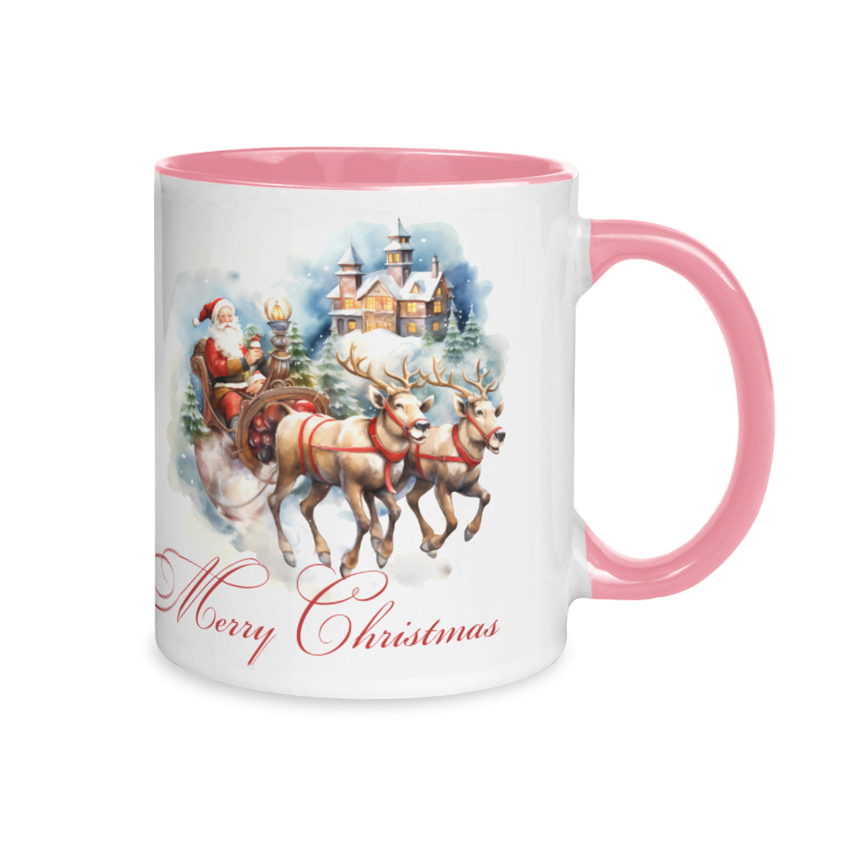 Personalized Two-Tone Mug (325ml/11oz) | Ceramic - Santa Claus is coming