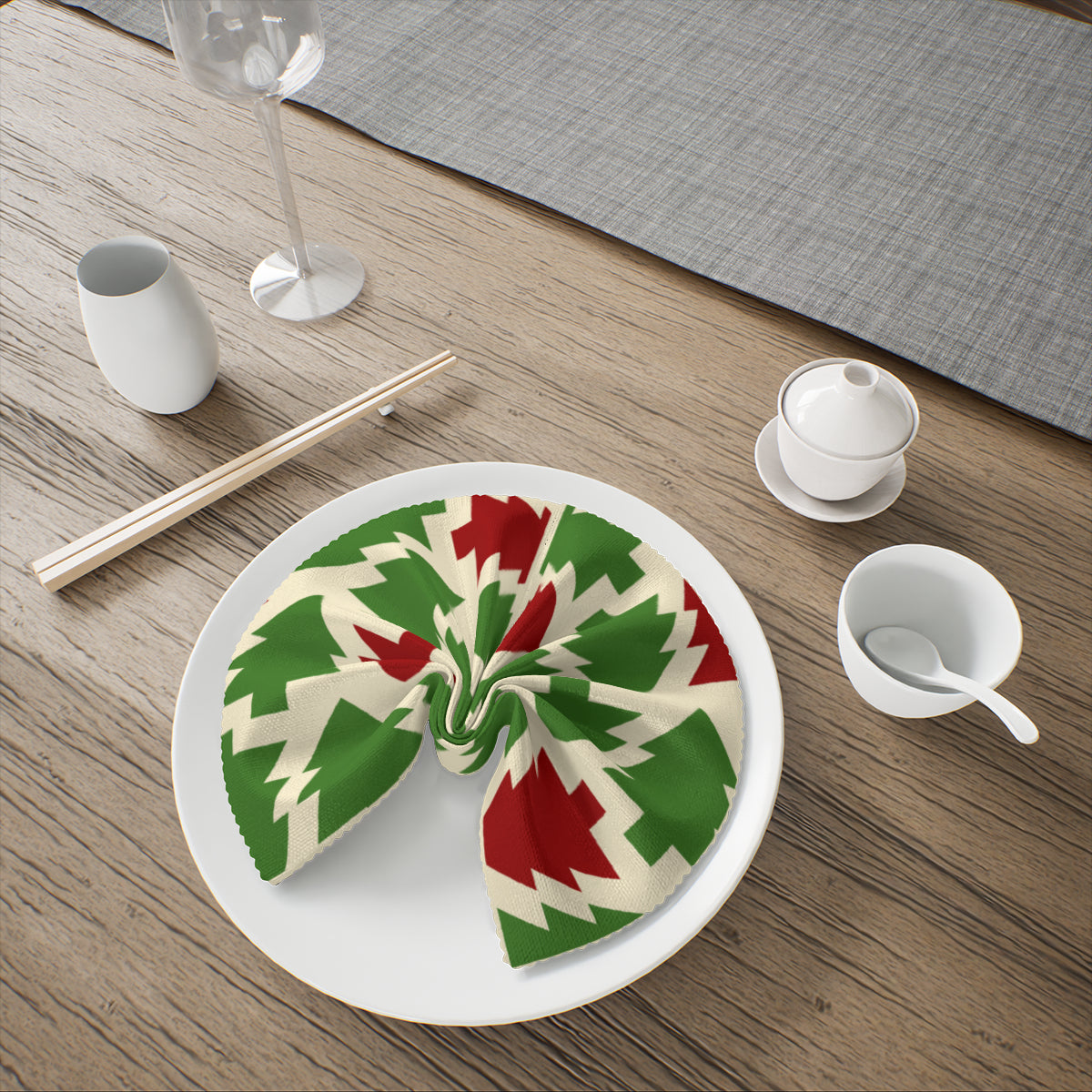 Christmas pattern Napkin Fabric｜ Polyester