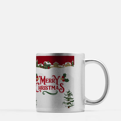 Mug 11oz (Silver) Merry Christmas