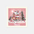 Luncheon Napkin (QTY 100)Pink Christmas House Merry Christmas - Ecru - ChristmasLoving.Shop