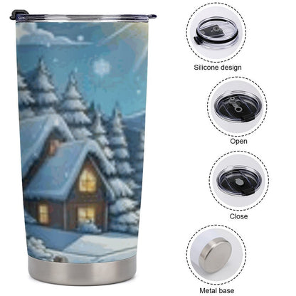 Car Travel Coffee Mug with Lid (All-Over Printing)