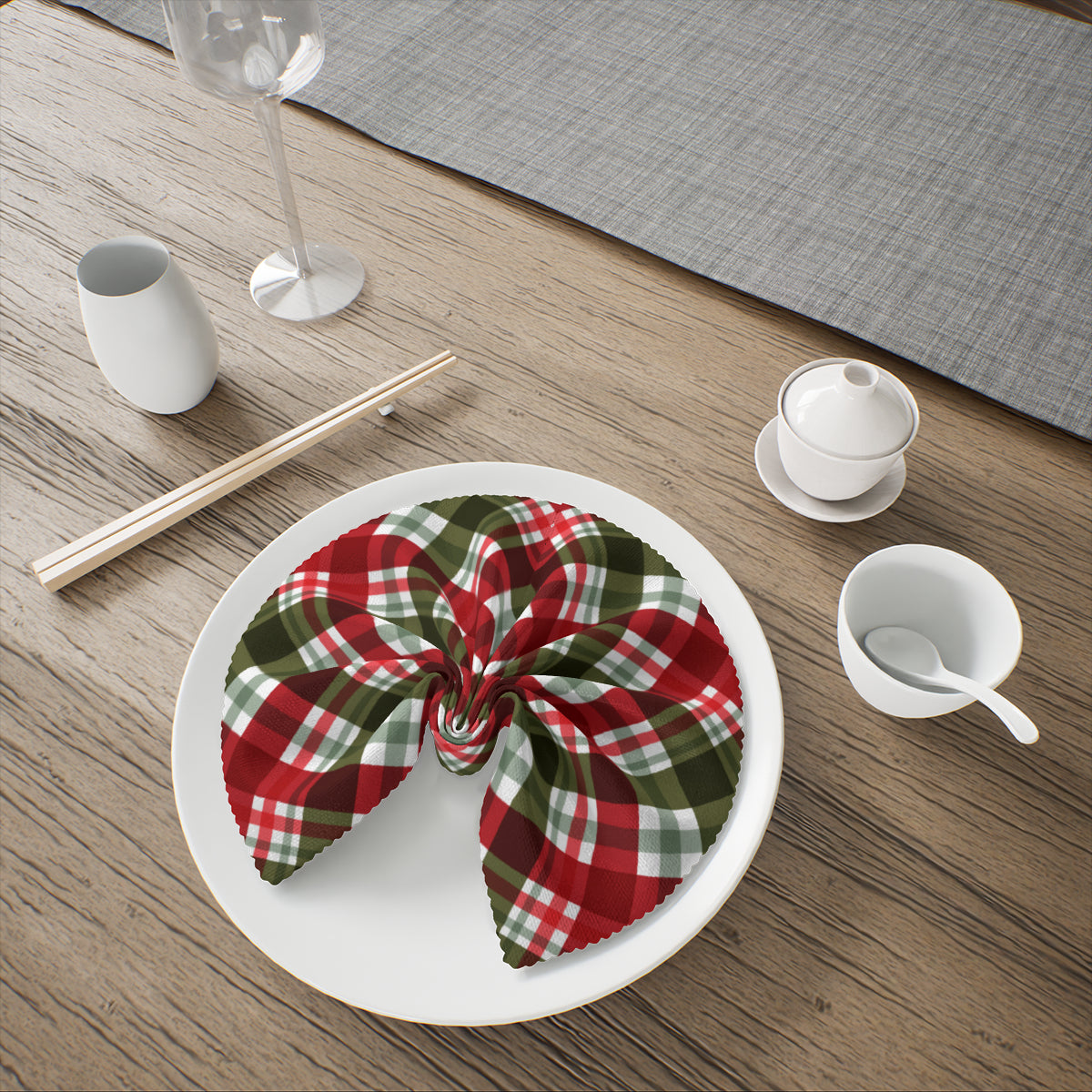 Napkin Fabric｜ Polyester - Christmas pattern