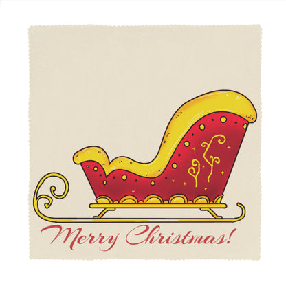 Napkin Fabric｜ Polyester - merry Christmas Santa&