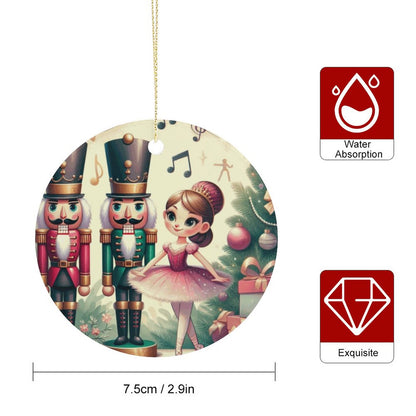 Round Ceramic Christmas Decorations