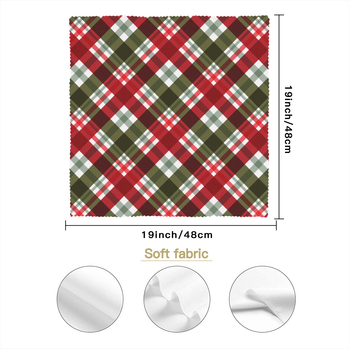 Napkin Fabric｜ Polyester - Christmas pattern