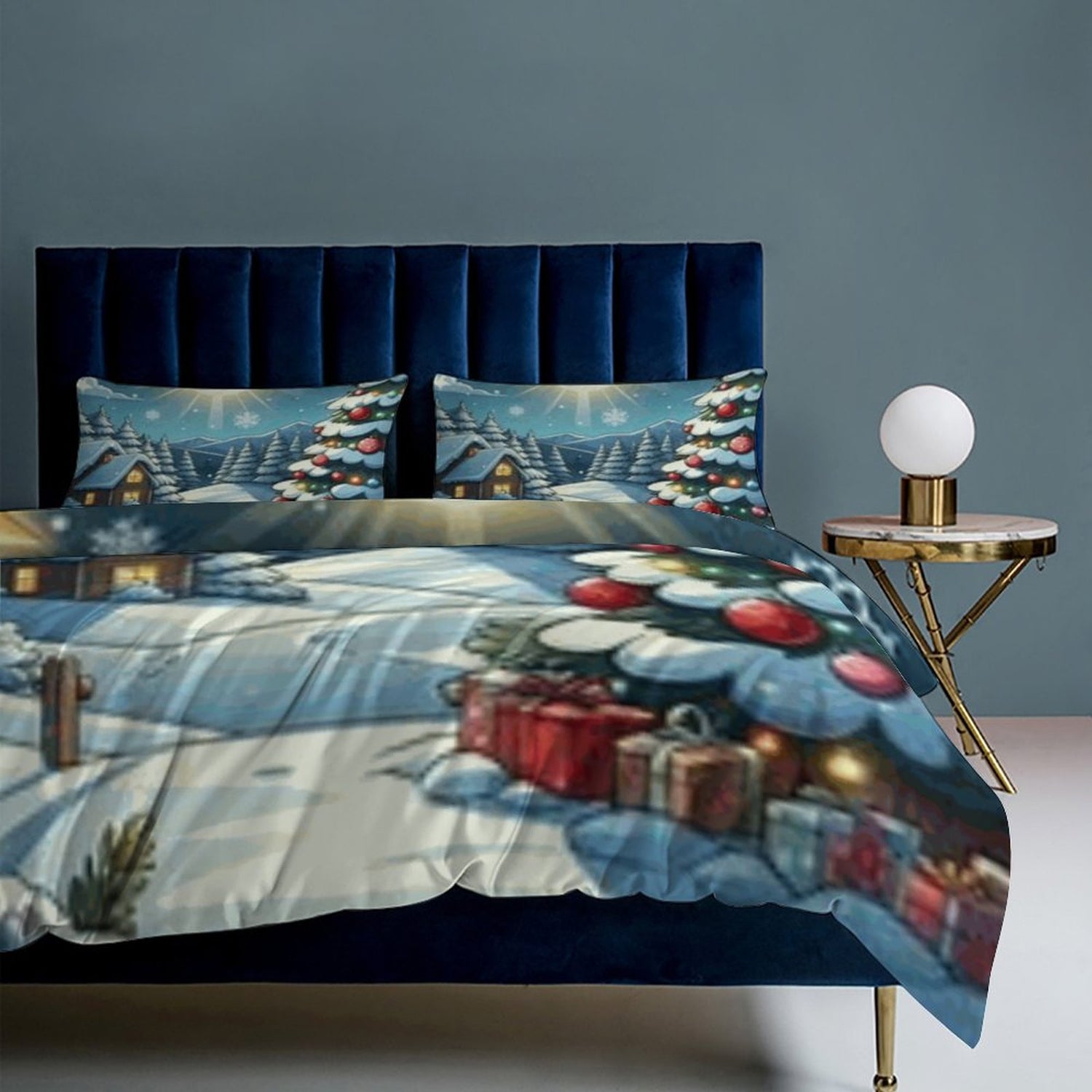 3-Piece Bedding Set-86&quot;×70&quot;/ 218×177cm (Dual-sidede Printing)