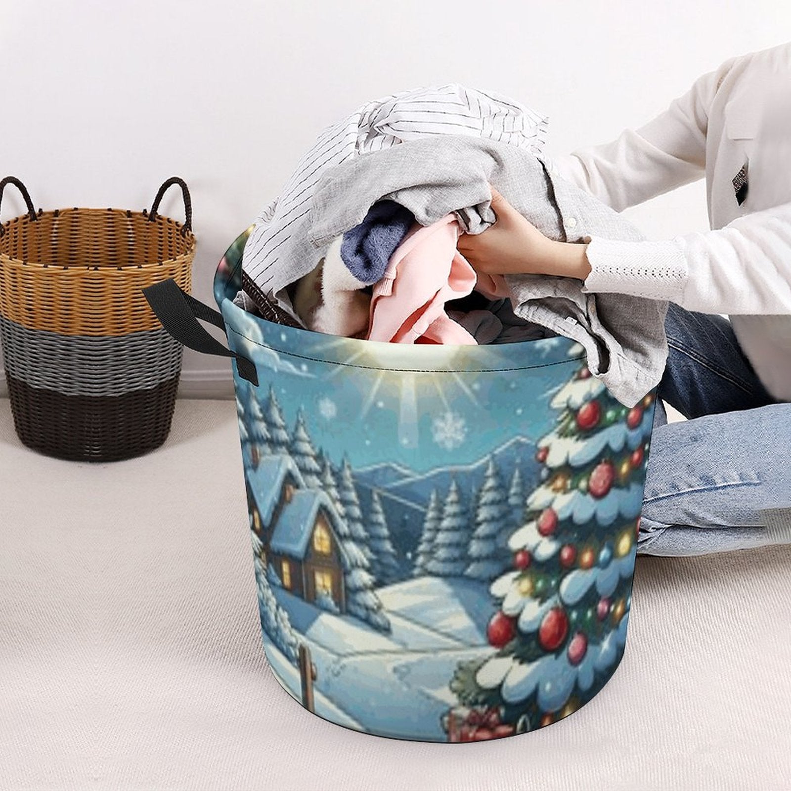 Oxford Collapsible Laundry Basket