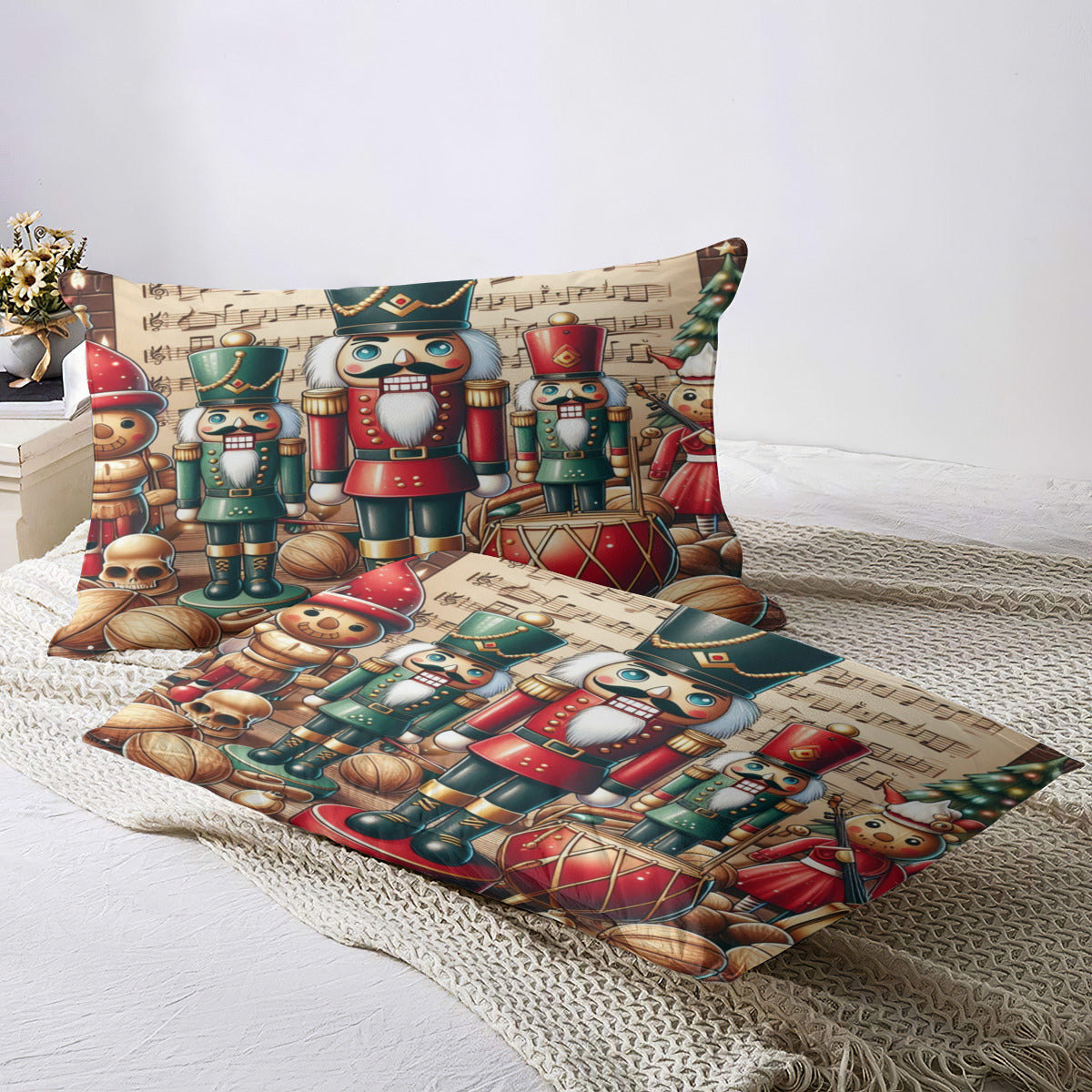 Nutcracker Christmas Quilt Cover Four-Piece Set