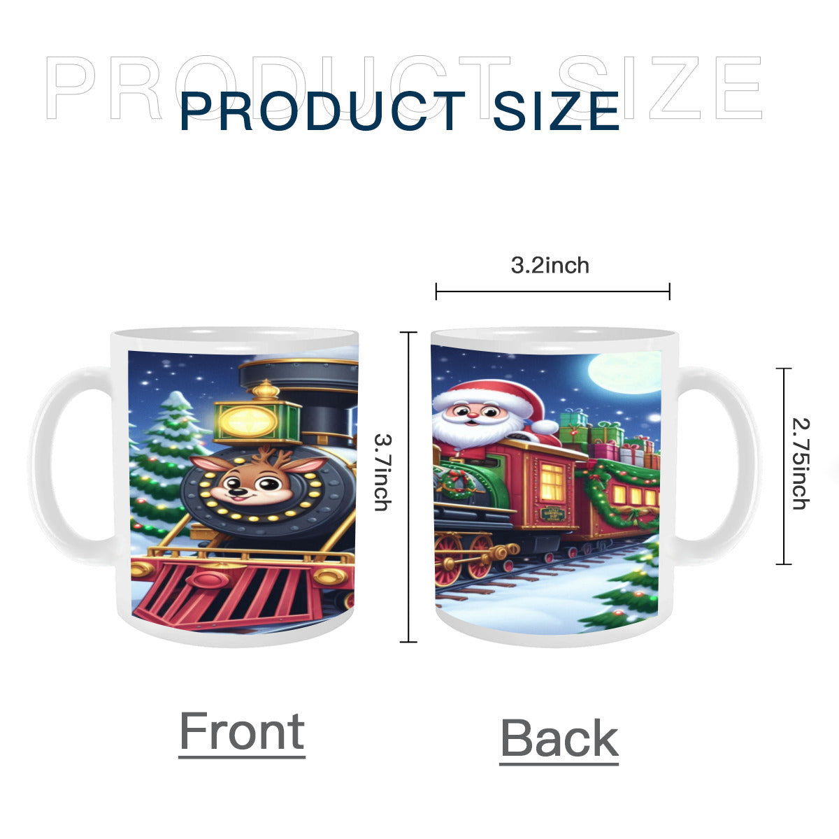 High Quality Scratch Resistant Mug (325ml/11oz) | Ceramic - train8