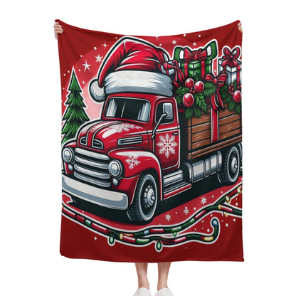 Christmas Truck Blanket