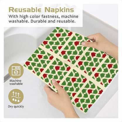 Christmas pattern Napkin Fabric｜ Polyester