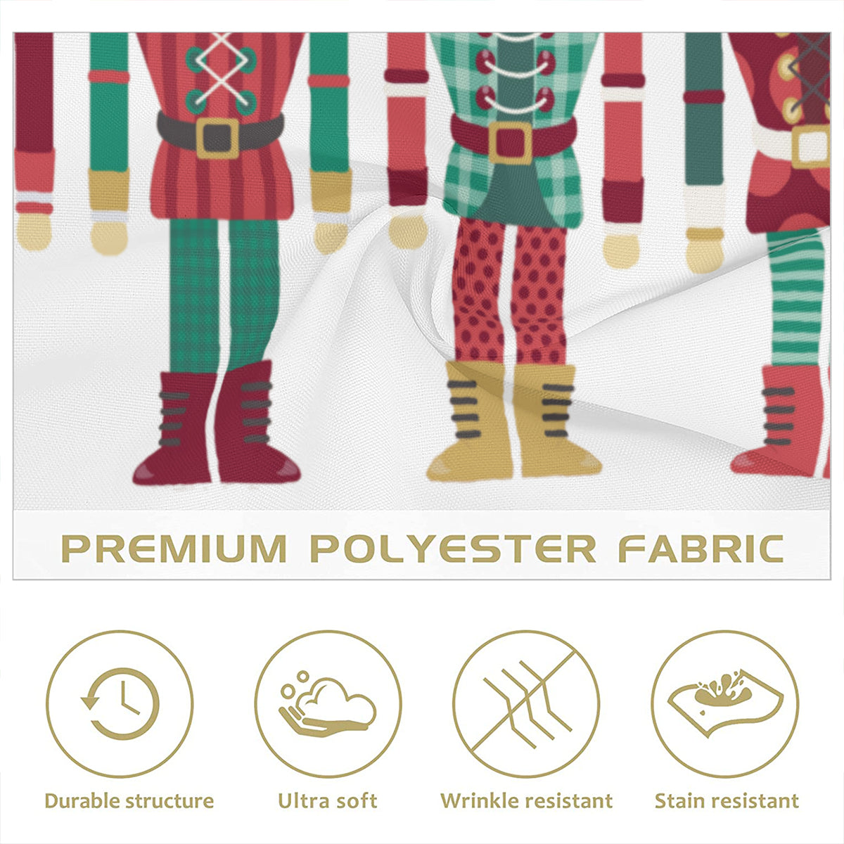 Napkin Fabric｜ Polyester - Nutcrackers