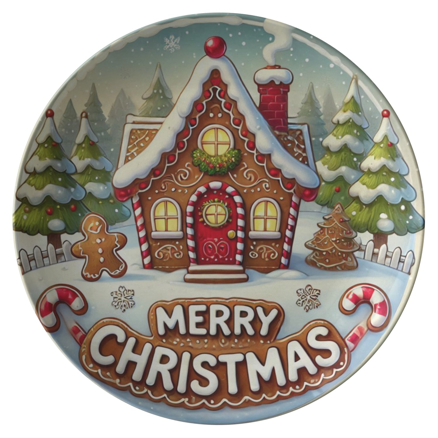 Christmas Plate Merry Christmas