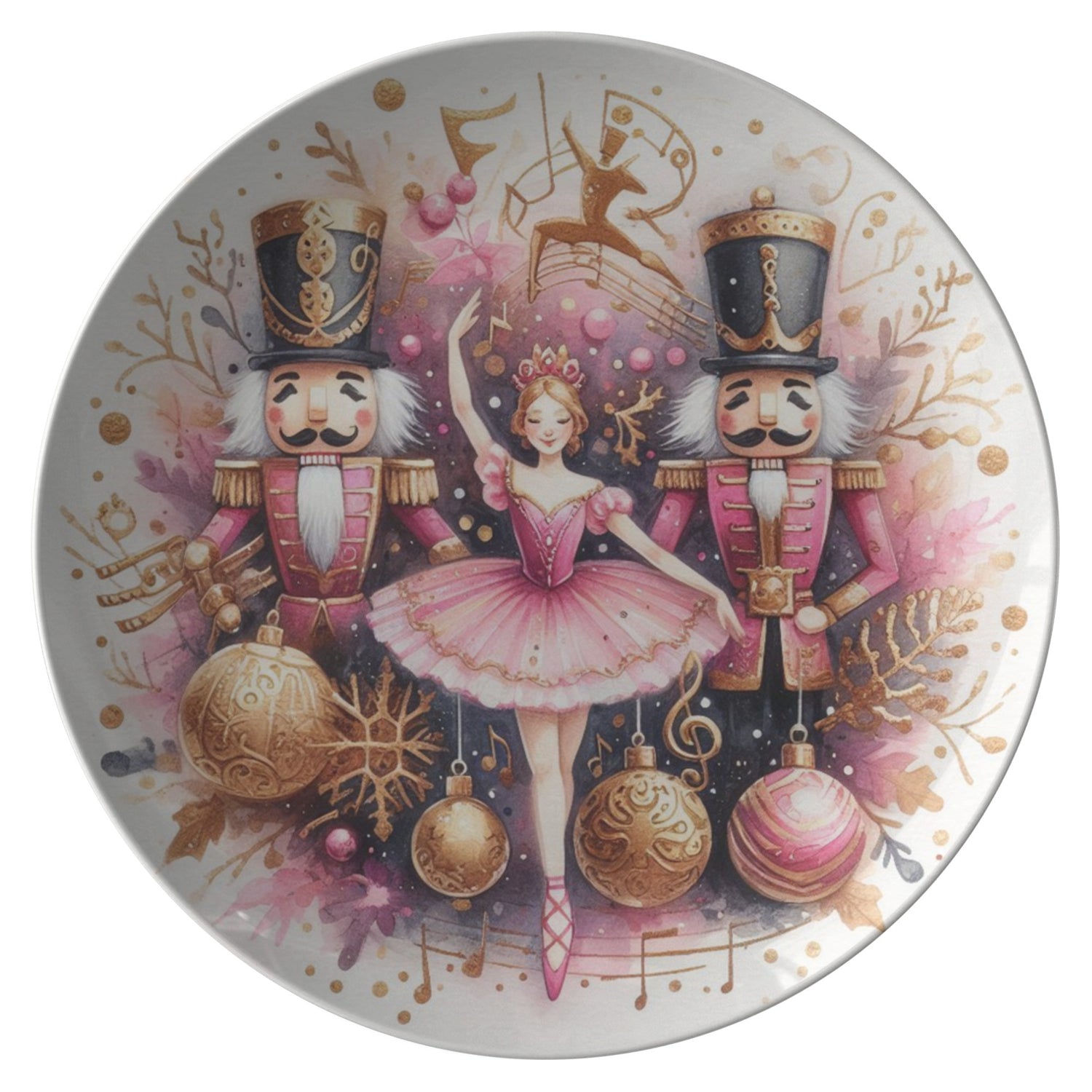 Christmas Plate Nutcrackers