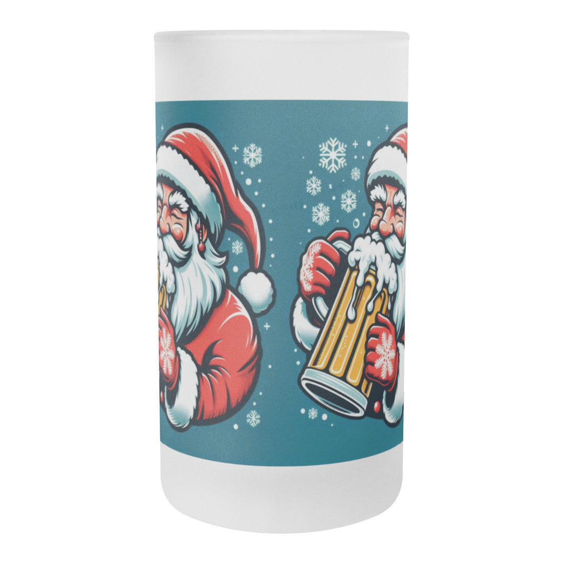 Christmas Beer Stein Santa ClausHey there, beer buddy! Get ready to raise a toast with our awesome 16oz Frosted Beer Stein!
Picture this: a classic pint glass design that feels great in your hand, ChristmasLoving.Shop