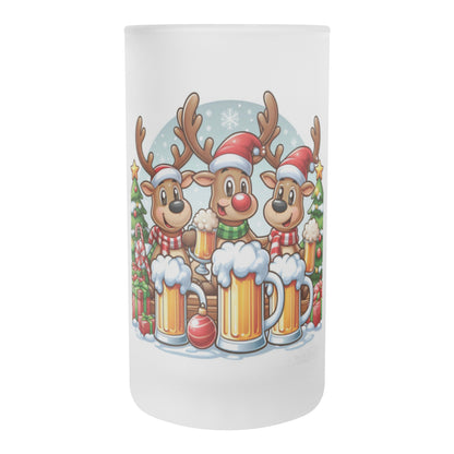 Christmas Funny Beer Stein Reindeers