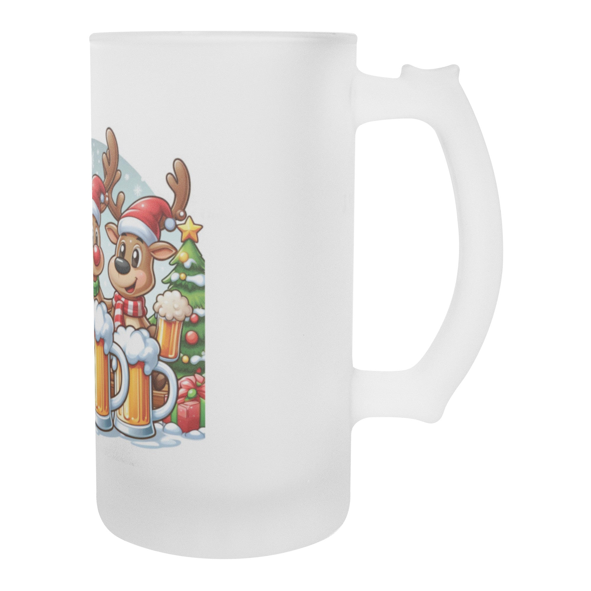 Christmas Funny Beer Stein Reindeers