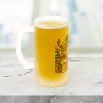 Christmas Funny Beer Stein Reindeers