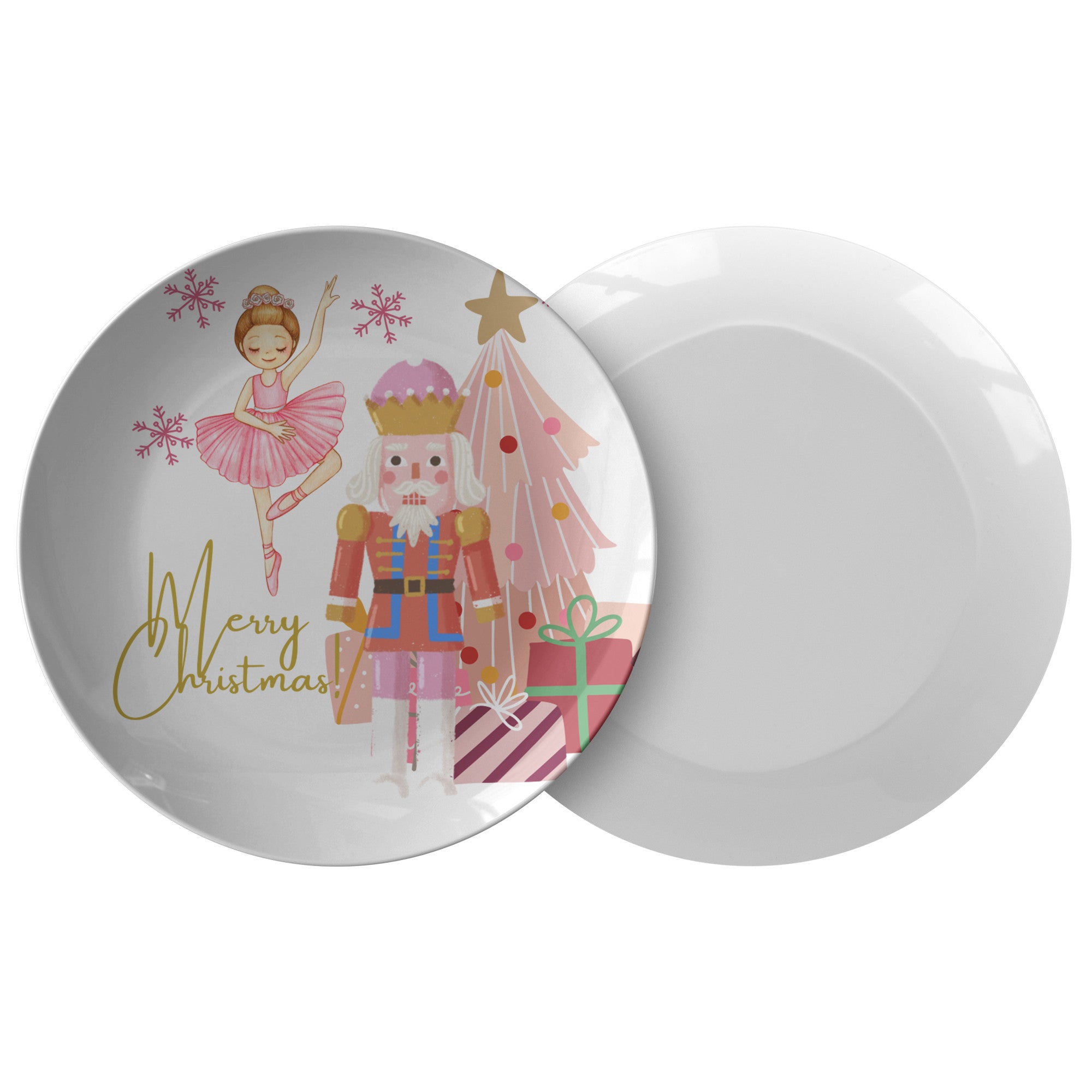 Christmas Plate Nutcrackers,  Gift for Cooker, Gift for Baker, ChristmPRODUCT INFORMATION10&quot; dinner plate manufactured from revolutionary polymer that is:

Microwave Safe
Oven Safe (250° up to 1 hour)
Dishwasher Safe
CPSC-Certified
FDAChristmasLoving.Shop