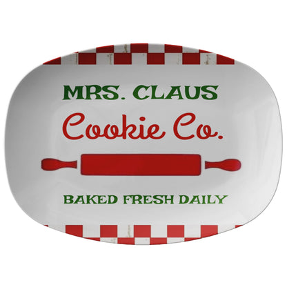 Christmas Platter Mrs Claus,  Gift for Cooker, Gift for Baker, Christmas gift