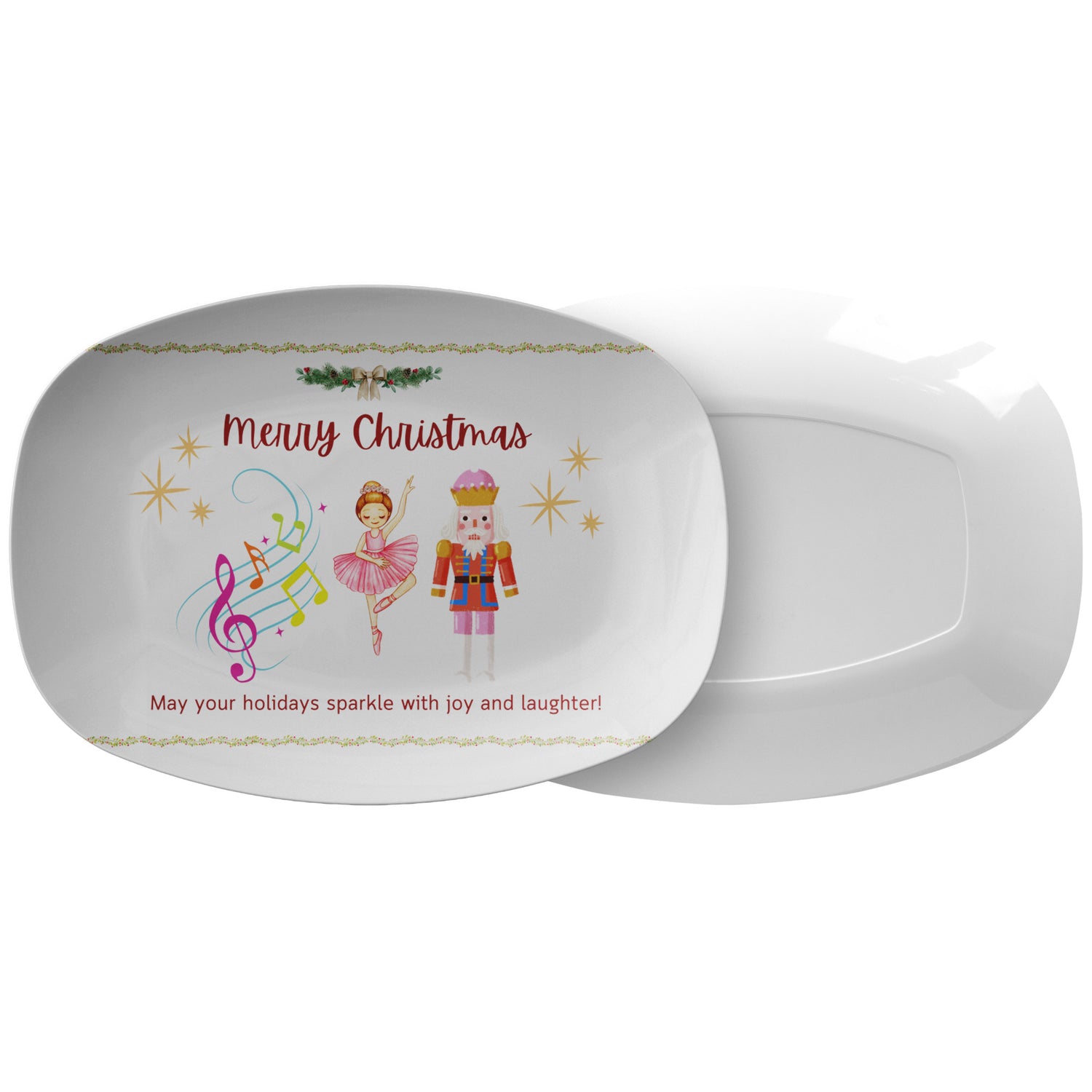 Christmas Platter Nutcrackers,  Gift for Cooker, Gift for Baker, ChrisMeet your new go-to serving platter! This awesome 10x14&quot; platter is built for everyday use and those &quot;I need to feed a crowd!&quot; moments.
Imagine this: You&