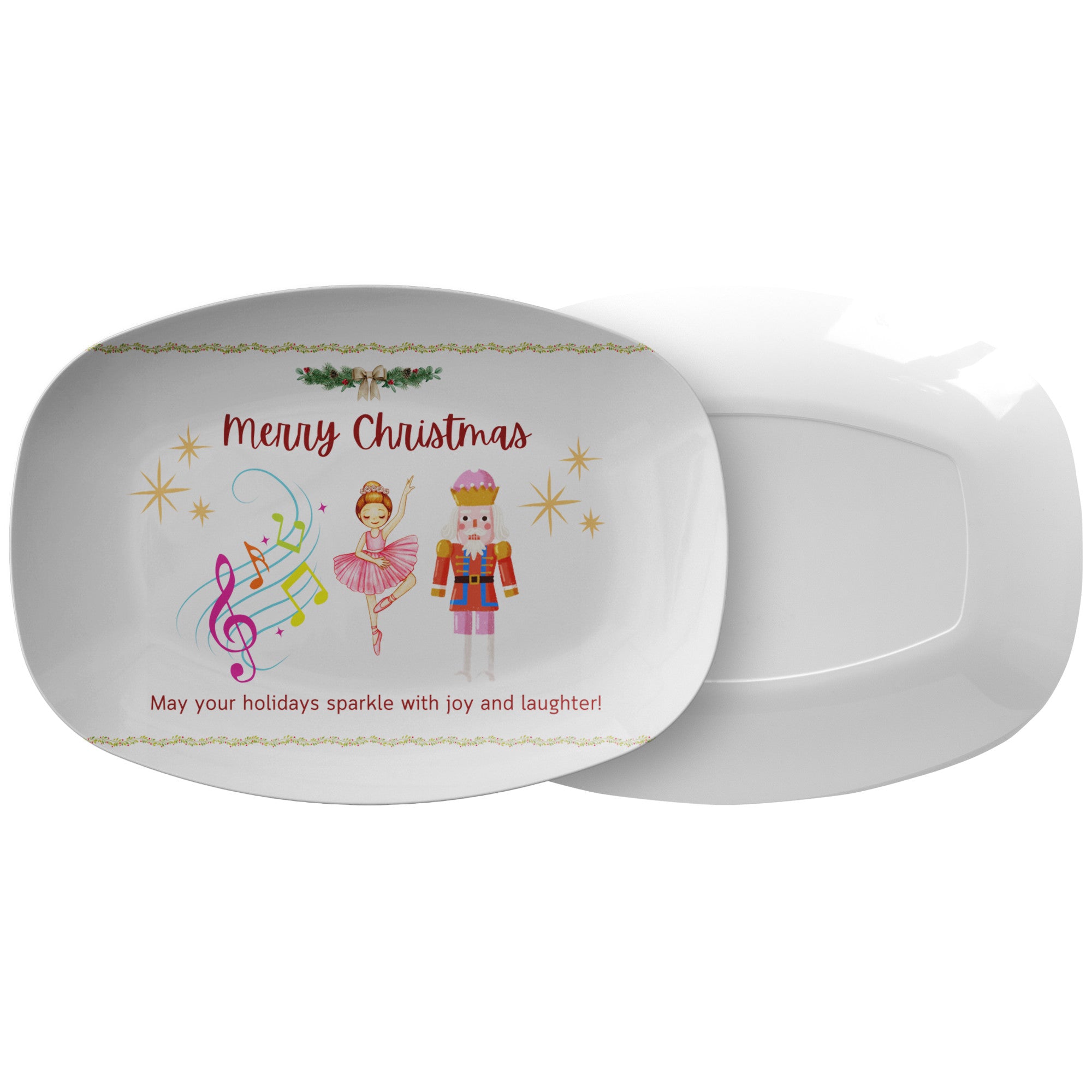 Christmas Platter Nutcrackers,  Gift for Cooker, Gift for Baker, ChrisMeet your new go-to serving platter! This awesome 10x14&quot; platter is built for everyday use and those &quot;I need to feed a crowd!&quot; moments.
Imagine this: You&