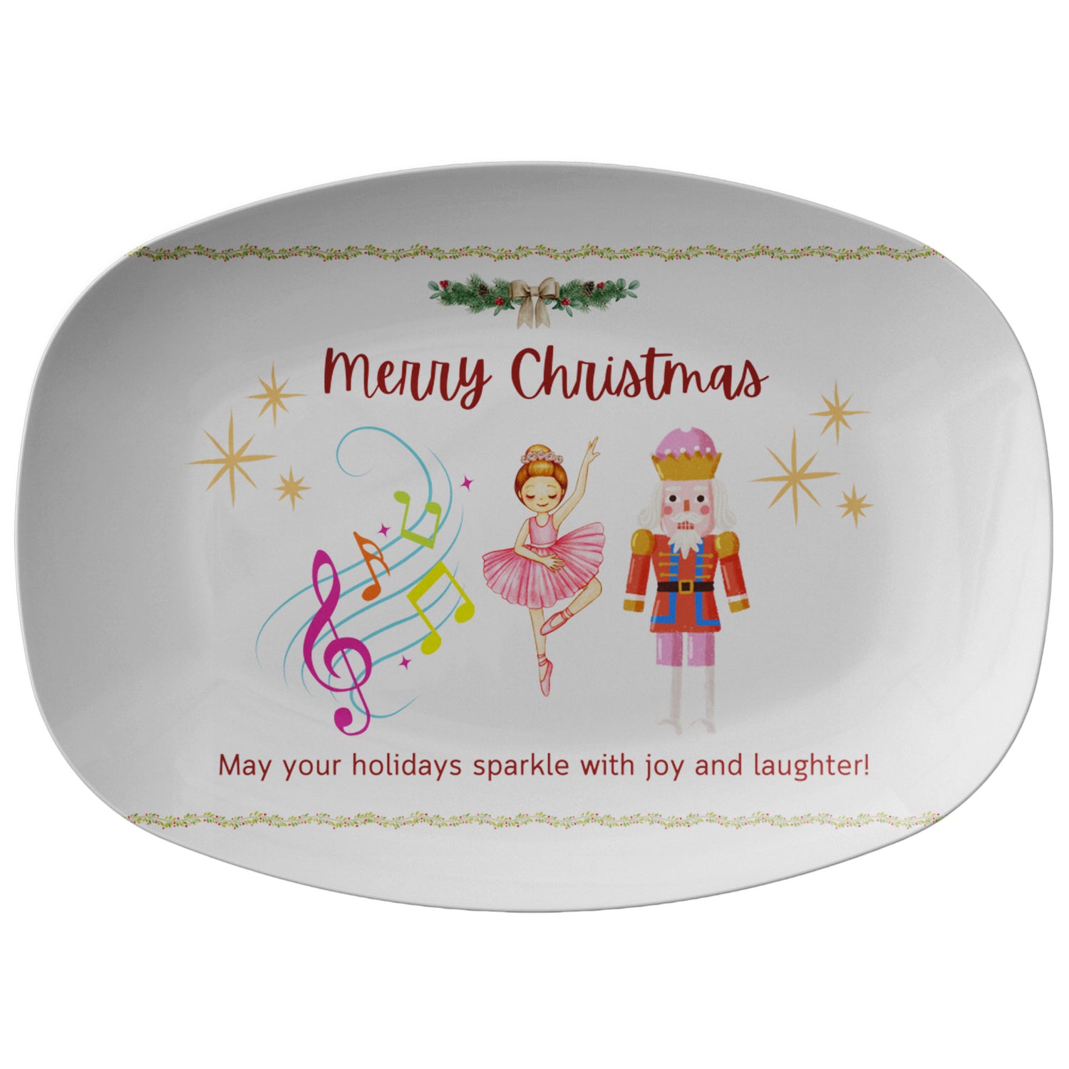 Christmas Platter Nutcrackers,  Gift for Cooker, Gift for Baker, ChrisMeet your new go-to serving platter! This awesome 10x14&quot; platter is built for everyday use and those &quot;I need to feed a crowd!&quot; moments.
Imagine this: You&