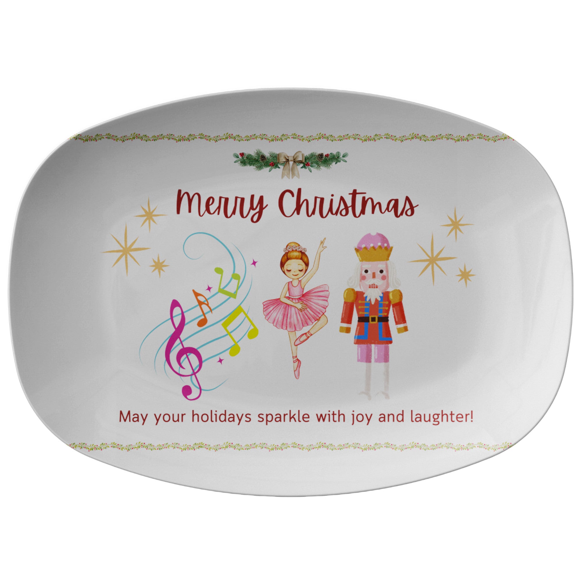 Christmas Platter Nutcrackers,  Gift for Cooker, Gift for Baker, ChrisMeet your new go-to serving platter! This awesome 10x14&quot; platter is built for everyday use and those &quot;I need to feed a crowd!&quot; moments.
Imagine this: You&