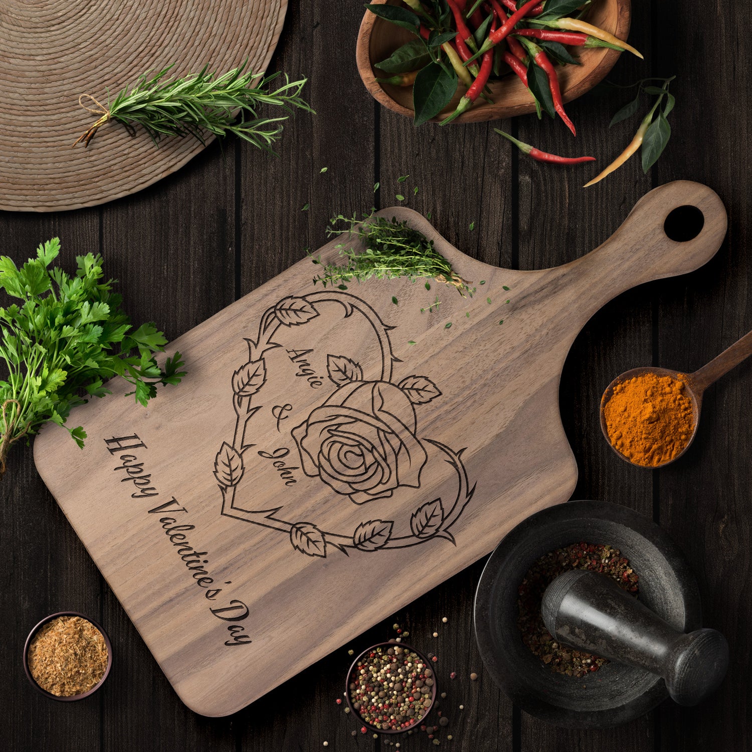 Custom Cutting Board for Valentine&